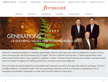 Tablet Screenshot of fremontgroup.com